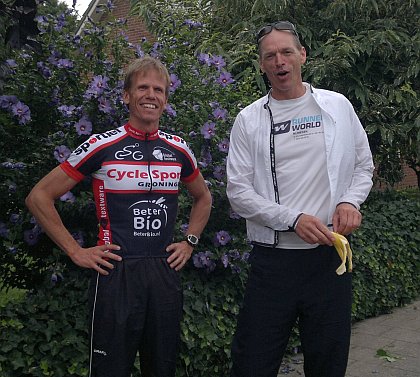 De enige echte Nederlands kampioenen van 2013, Ben Plantinga en Pieter Aben (en een banaan)